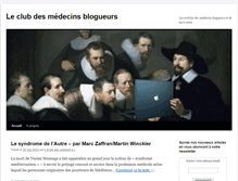 Tablet Screenshot of clubdesmedecinsblogueurs.com